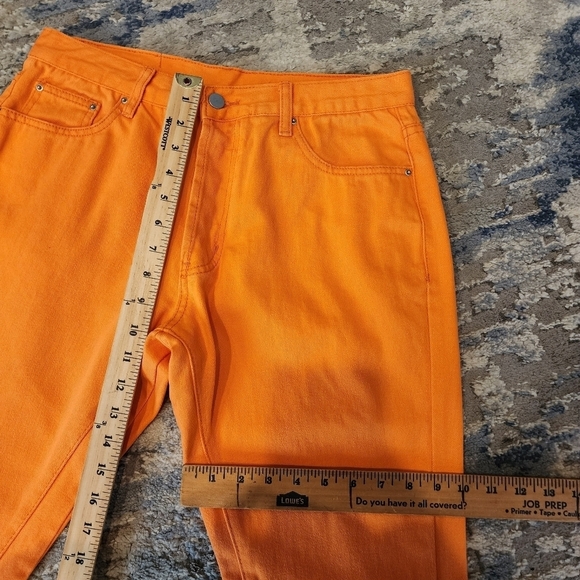 MNML Orange Men's B251 Flare Denim Jeans Men's size 30x32 Button fly - Picture 12 of 16